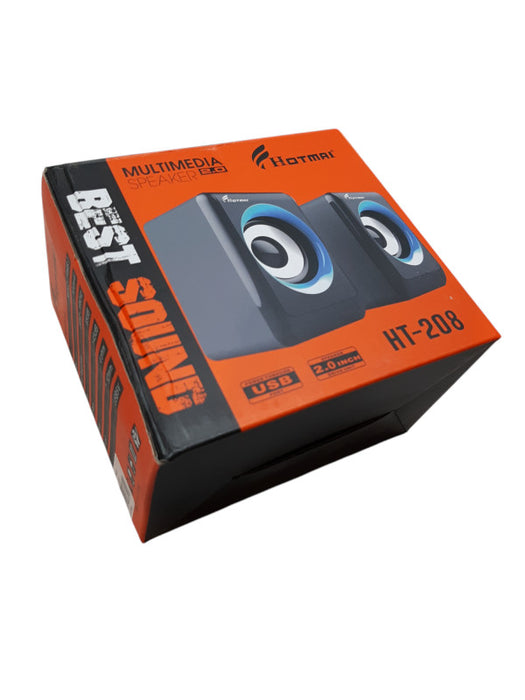 Hotmai Multimedia Speakers HT-208, USB/3.5mm Jack 3W 4ohms