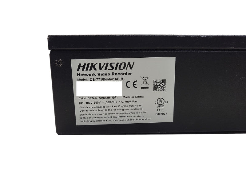 Hikvision DS-7716NI-I4/16P NVR 16channel 4K with 16xPOE 16TB HDD $
