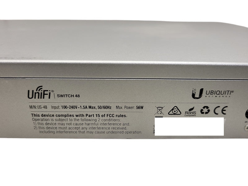 UBIQUITI UNIFI US-48 48 PORT NETWORK SWITCH 56W MAX $
