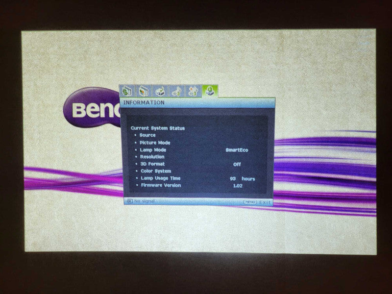 BenQ MW632ST WXGA Short Throw Projector, 1280x800, 3200 Lumens No Remote $