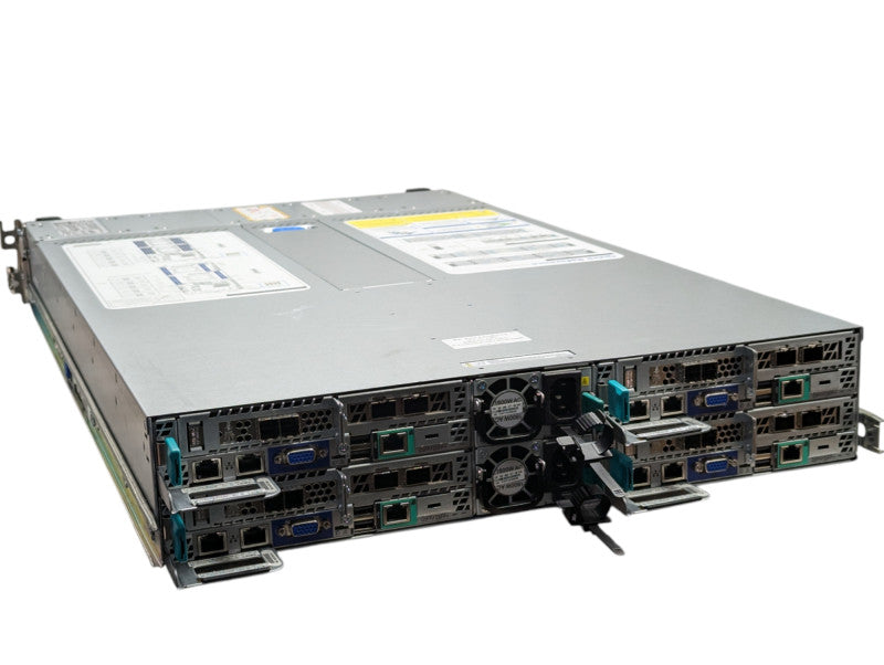 EMC H39759-002 4 Node Server with 4 S2600KP Nodes 8x 2620 v3 @ 2.40 & 256GB -
