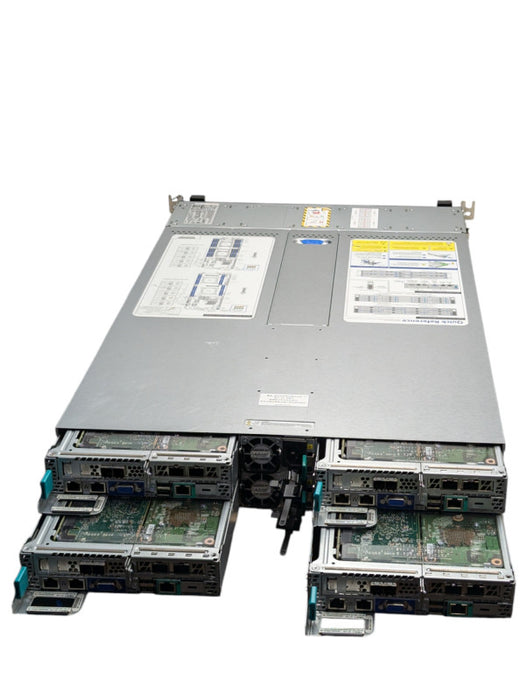 EMC H39759-002 4 Node Server with 4 S2600KP Nodes 8x 2620 v3 @ 2.40 & 256GB -