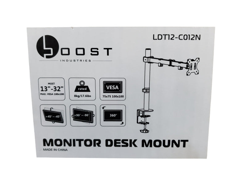 Boost Industries Monitor Desk Mount | LDT12-C012N | New Open Box