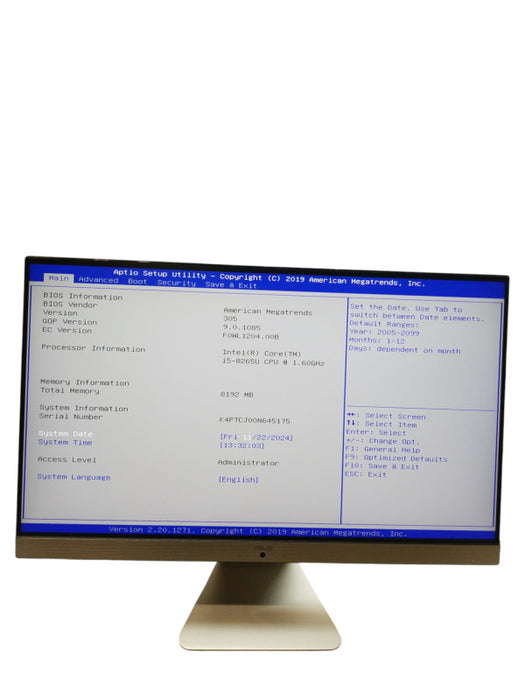 ASUS V241F All-In-One i5-8265U@1.60GHz 256GB SSD