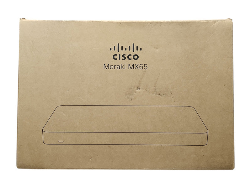 Cisco Meraki MX65-HW Cloud Managed Security Appliance w/AC Adapter Unclaimed