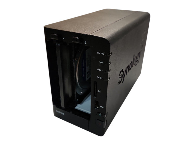 Synology DiskStation DS213+ 2-Bays NAS, 1x 6TB HDD, 1x Caddy, No PSU