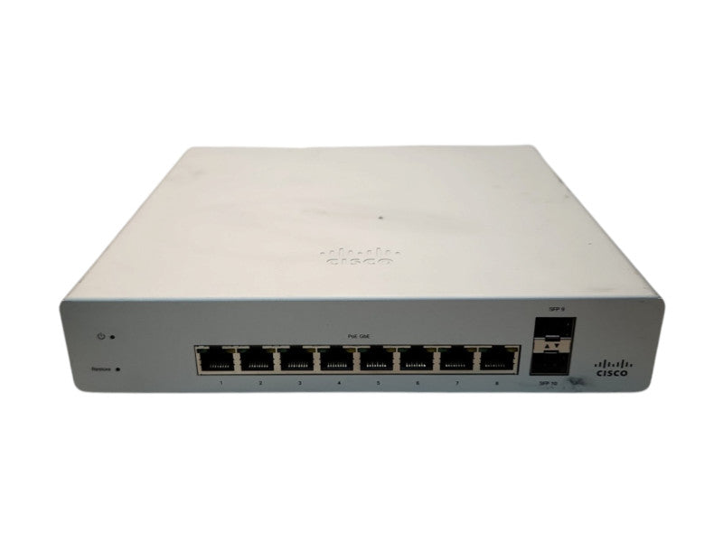Cisco Meraki MS220-8P, 8-Port Gigabit PoE Network Switch, UNCLAIMED Q