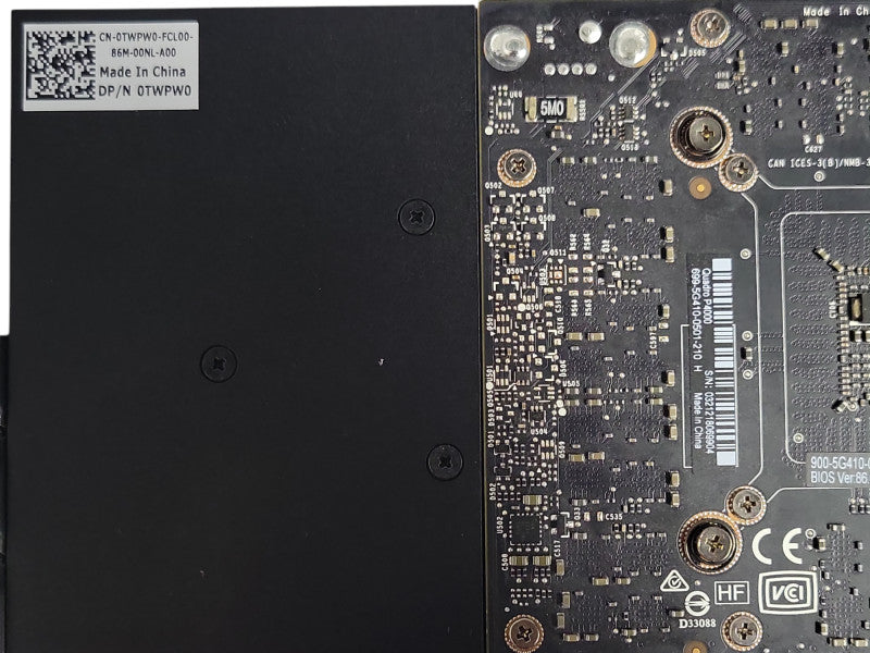 Dell NVIDIA Quadro P4000 8GB GDDR5 Graphics Card 4x Display Ports Q_