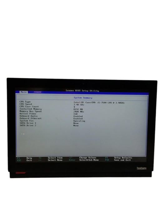 Lenovo ThinkCentre M810z AIO Intel i5-7500@3.40GHz 8GB RAM NO-HDD NO-STAND