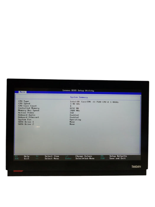 Lenovo ThinkCentre M810z AIO Intel i5-7500@3.40GHz 8GB RAM NO-HDD NO-STAND