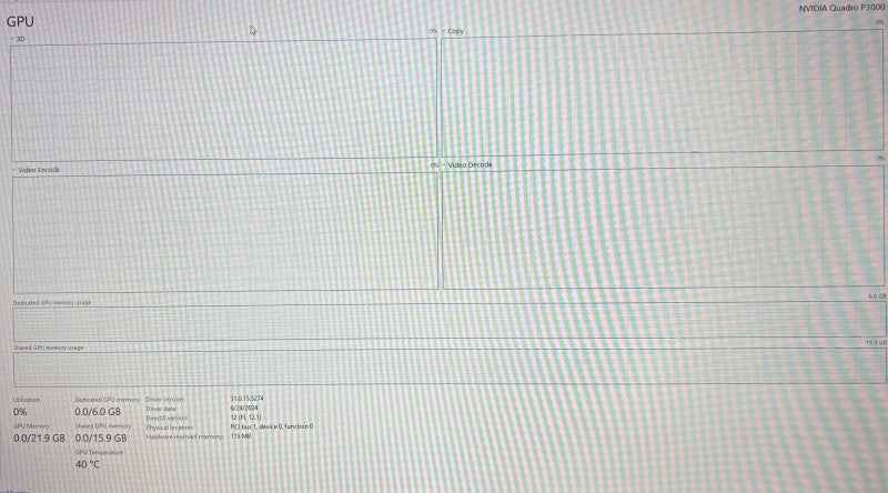 Dell Precision 7720 i7-6820HQ@2.7GHz QUADRO P3000 6GB GPU 32GB RAM 512GB SSD  Lap200