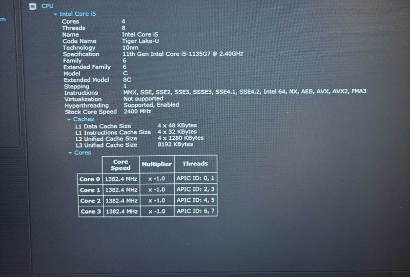 Dell Latitude 3420 Intel Core i5-1135G7@2.4GHz 16GB DDR4 RAM 256GB NVMe SSD Q Lap200