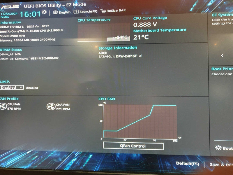 Custom PC Tower | ASUS PRIME H510M-E | i5-10400 @ 2.9GHz | 16GB DDR4