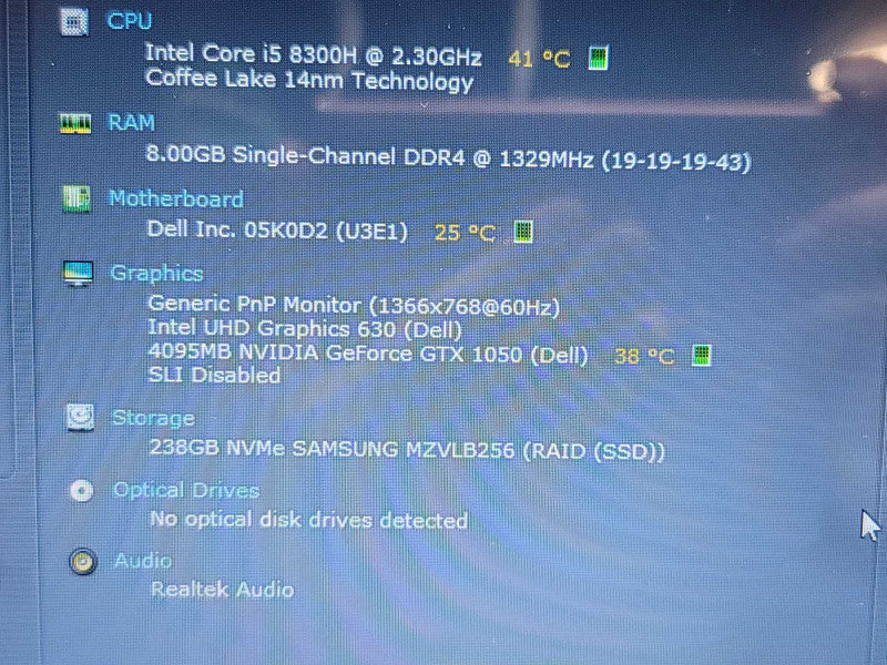 Dell G3 15| i5-8300H| 8GB DDR4| GTX 1050| 256GB SSD READ β Lap200