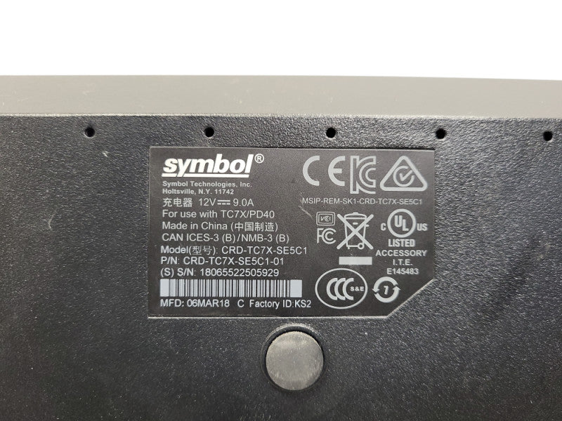 Symbol CRD-TC7X-SE5C1 Zebra 5-Slot Charging Cradle Station for TC70 TC75 Q$