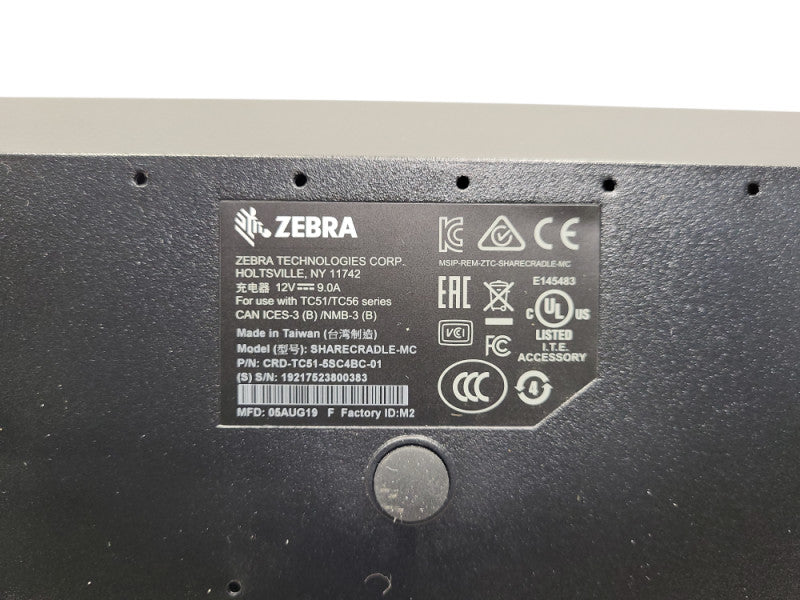 Zebra SHARECRADLE-MC CRD-TC51-5SC4BC-01 Charging Cradle & Adapter Q$