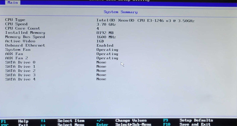 Lenovo ThinkServer RS140 1U, Xeon E3-1246 v3 3.5GHz, 8GB RAM, No HDD _