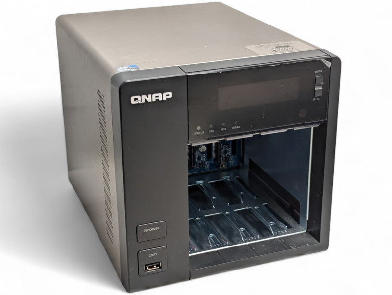 QNAP Model TS-469 Pro 4 3.5 inch HDD Bay Network Attached Storage Please READ -