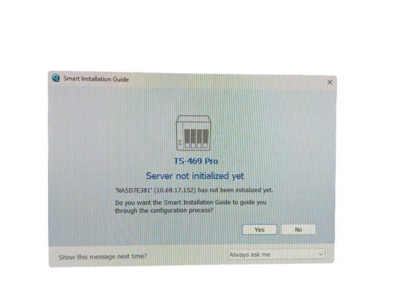QNAP Model TS-469 Pro 4 3.5 inch HDD Bay Network Attached Storage Please READ -