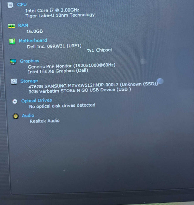 Dell Latitude 7420 TOUCH Core i7-1185G7@3GHz 16GB DDR4 RAM 512GB NVMe SSD  Lap200