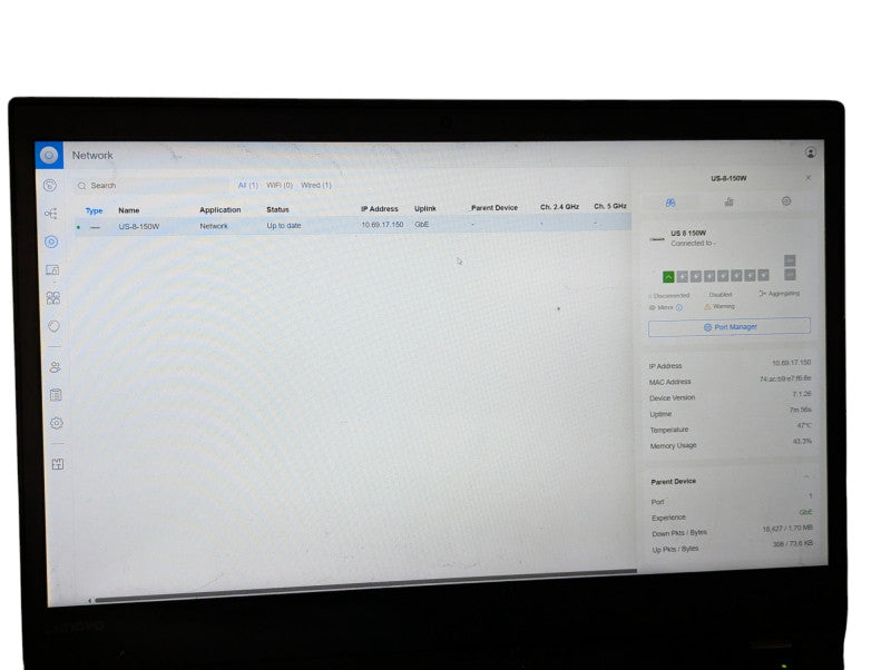 Ubiquiti UniFi Switch 8 150W US-8-150W 8 port Gigabit PoE Switch  -