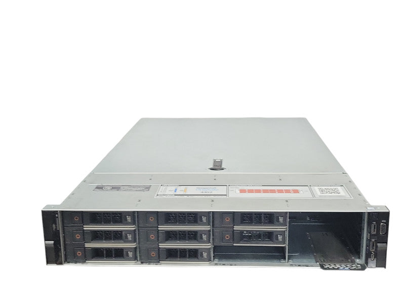 Dell PE R740xd, 1x Xeon Silver 4110 2.10GHz, 64GB DDR4, 8x 8TB HDDs, 2x PSU _