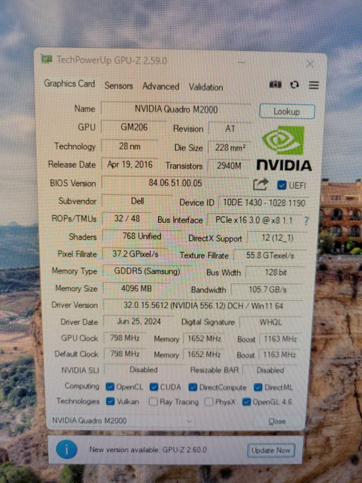 NVIDIA QUADRO M2000 4GB PCIE %