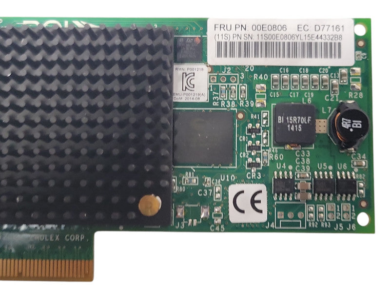 10N9824 LPE12002 00E0806 46C7006 IBM 8GB 2-PORT FIBRE PCI-E HBA w/SFP _