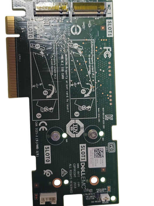 DELL BOSS-S1 2x M.2 SSD PCIe Storage Adapter Card 051CN2 High Profile bracket Q_