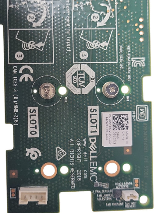 DELL BOSS-S1 2x M.2 SSD PCIe Storage Adapter Card 051CN2 High Profile bracket Q_