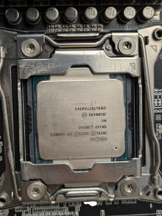 ASUS X99-A Intel Xeon E5-2680 v3 12 Core @ 3.30GHz Max 32GB DDR4 ECC R RAM -