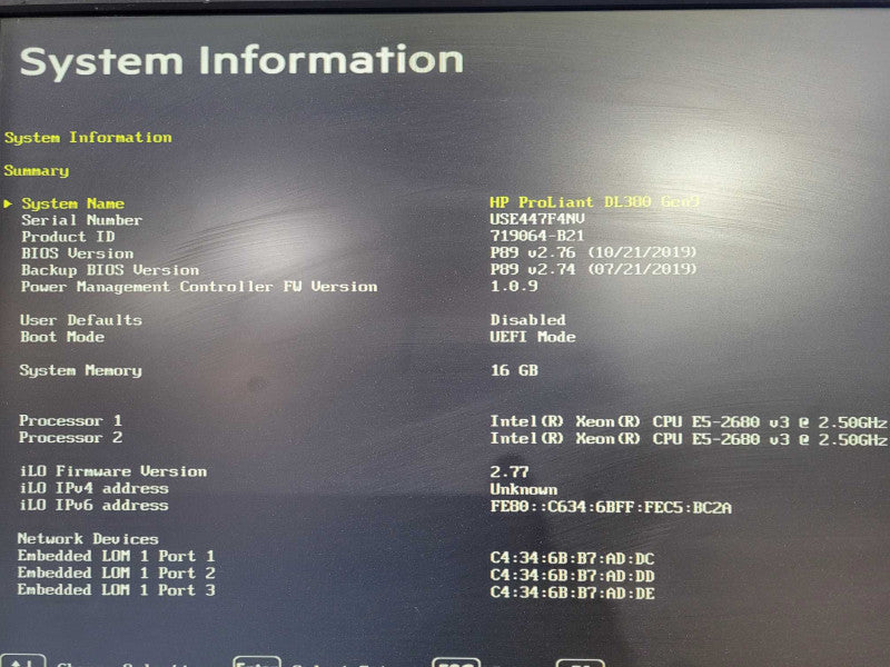 HP ProLiant DL380 Gen9 - Xeon E5-2680 v3 | 16GB RAM | P440ar 2x800W PSU 2.5" !