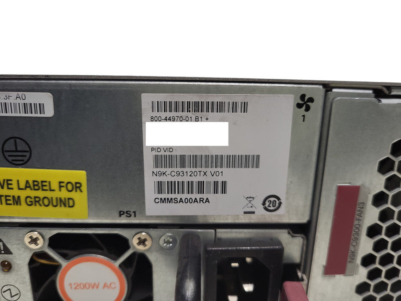 Cisco Nexus 93120TX 96-Port 10GbE RJ45 6x40GbE QSFP Switch P/N: N9K-C93120TX  $