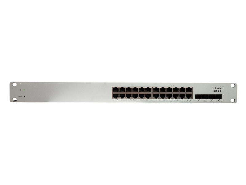 Cisco Meraki MS220-24P, 24-Port Gigabit PoE Switch, 4x SFP, Unclaimed