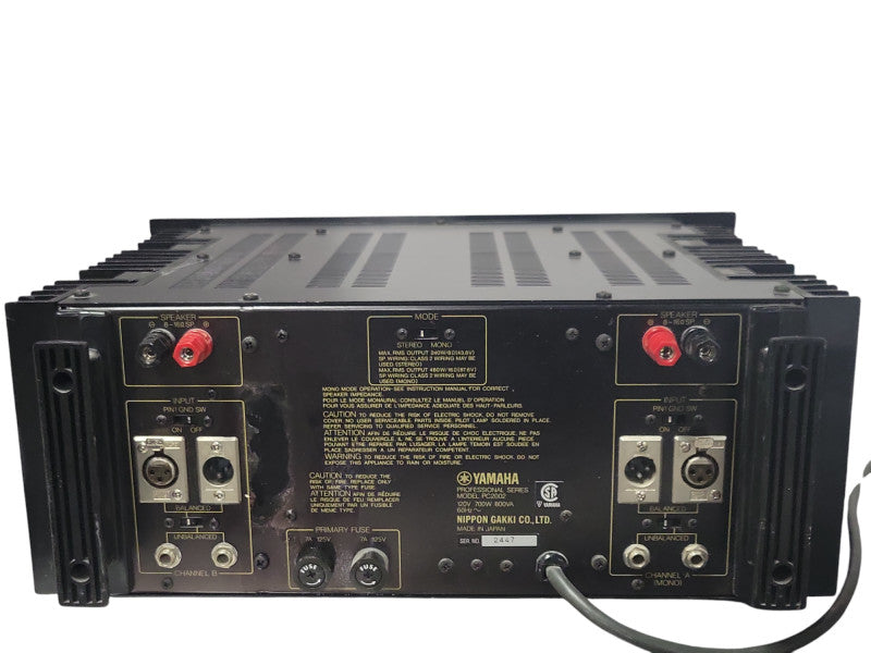 YAMAHA PC-2002 Natural Sound Power Professional Series Amplifier, READ _
