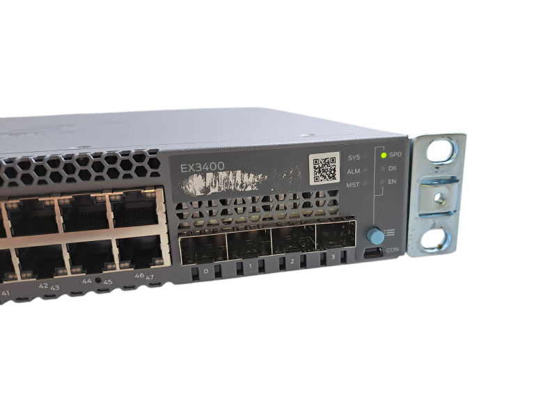 Juniper EX3400-48T Rev B | 48-Port Gigabit, 4x SFP+, 2x 40G QSFP+ | Dual AC