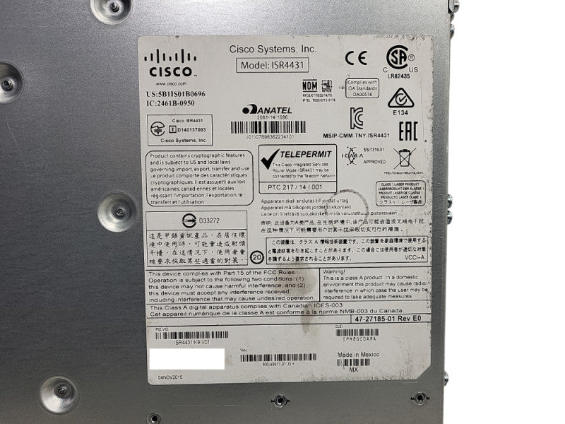 Cisco ISR4431/K9 4400 Series Integrated Services Router Q$