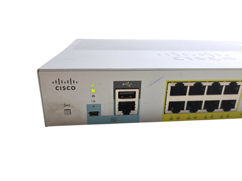 Cisco WS-C2960L-16PS-LL V01 | 16-Port Gigabit PoE+, 2x SFP Network Switch