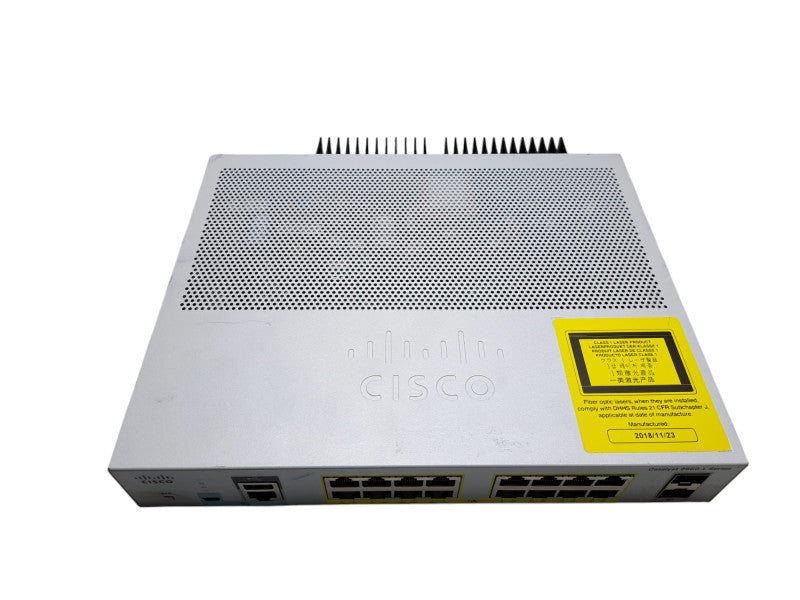 Cisco WS-C2960L-16PS-LL V01 | 16-Port Gigabit PoE+, 2x SFP Network Switch