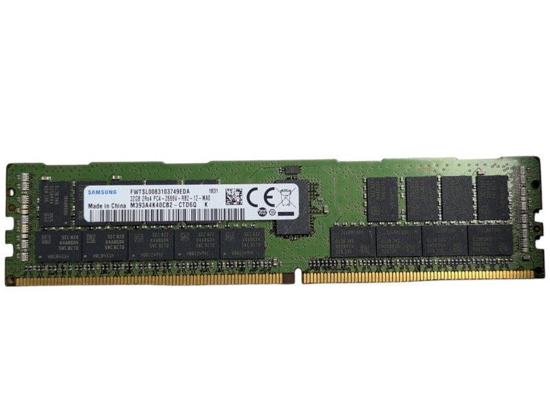 32GB Samsung DDR4 Server Memory Module 32GB 2Rx4-2666V-RB2-MA0 Q-