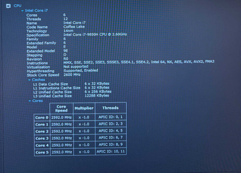 Dell Latitude 5401 i7-9850H@2.6GHz GeForce MX150 2GB GPU 16GB RAM 512GB SSD Q Lap200