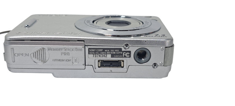 Sony Cyber-Shot DSC-W55 7.2MP Digital Camera - Silver