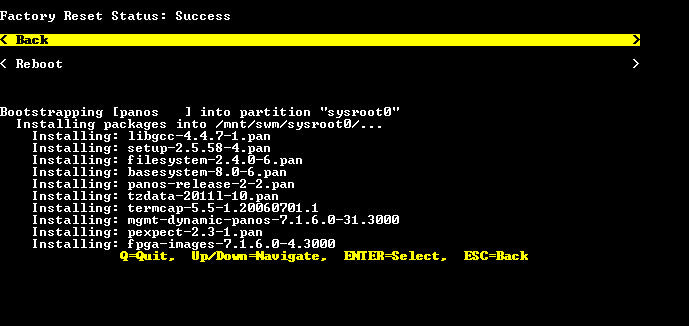 Palo Alto PA-3020 | Enterprise Firewall Security Appliance, Factory Reset