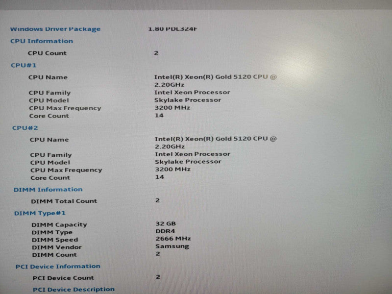 Lenovo SR650 Intel Xeon, 2x Xeon Gold 5120, 64GB DDR4, 930-24i, 2x PSU 2.5 !