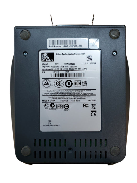Zebra GK420d Thermal Printer | GK42-202510-000 | Printer Only