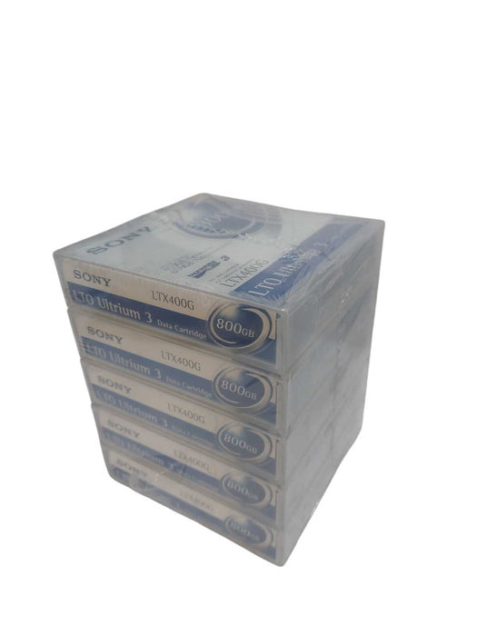 Bundle of 5 Sony 800Gb LTO Ultrium 3 Data Cartridge  Model: LTX400G Q=