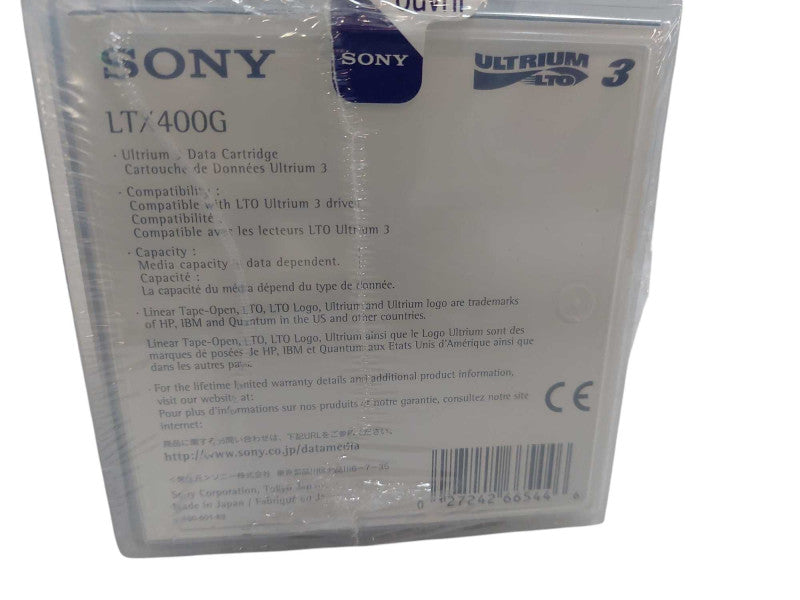 Bundle of 5 Sony 800Gb LTO Ultrium 3 Data Cartridge  Model: LTX400G Q=