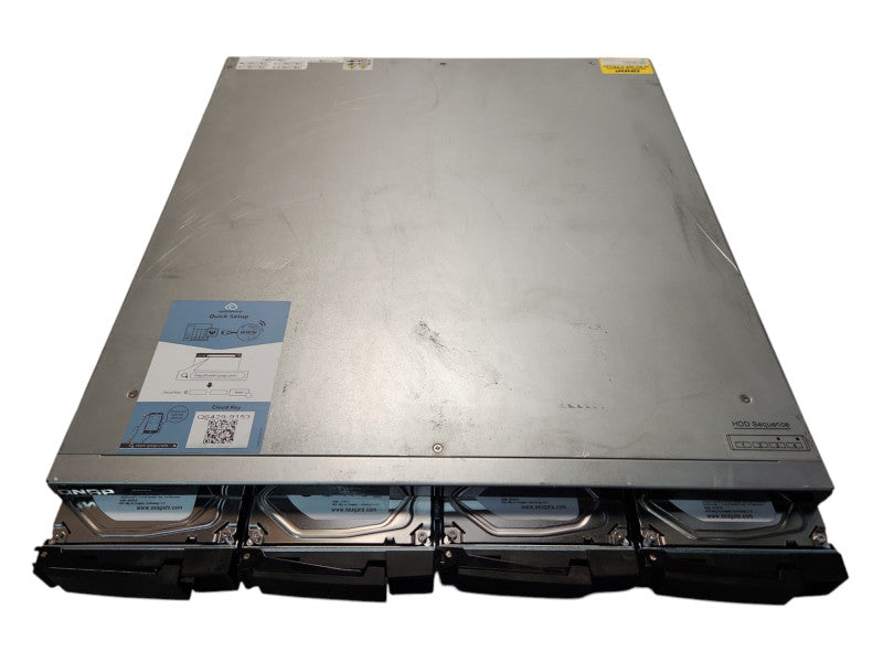 QNAP TS-463U-RP 4Bay NAS Network Storage, 12TB(4x 3TB HDDs)
