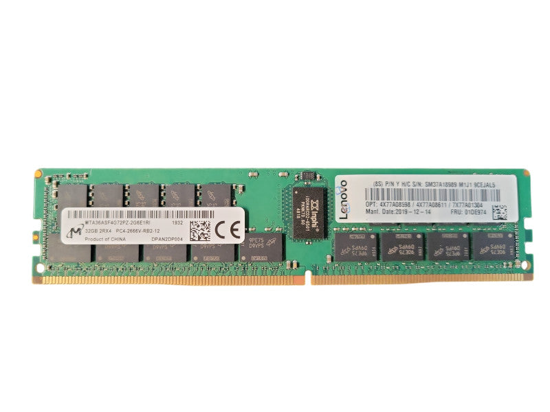 Micron 32GB 3RX4 PC4-2666V-RB2-12 Server Ram Q!