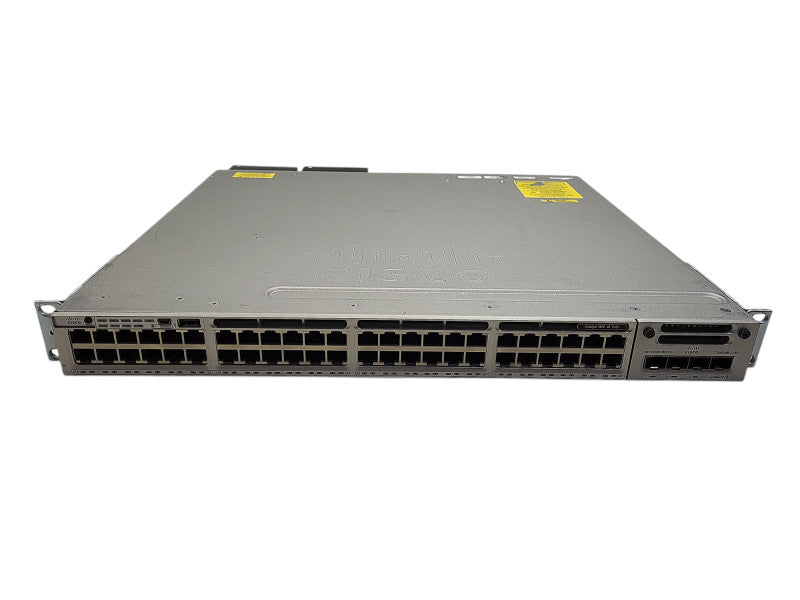 Cisco WS-C3850-48F-S 48 Port GB PoE+ 3850 Switch w/ C3850-NM-2-10G and 2x PSU Q$